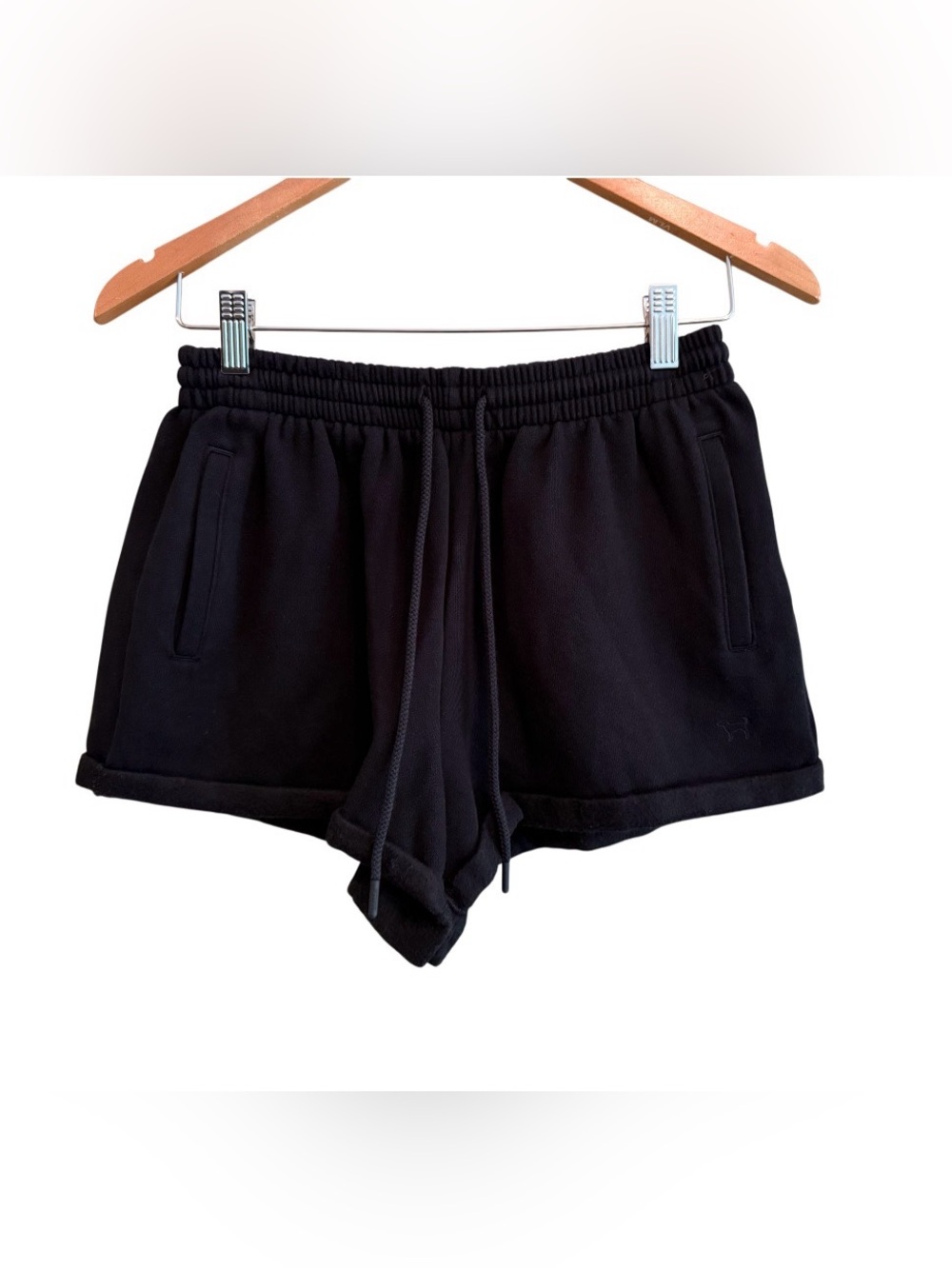 PINK Victoria's Secret Black Athletic Drawstring Shorts